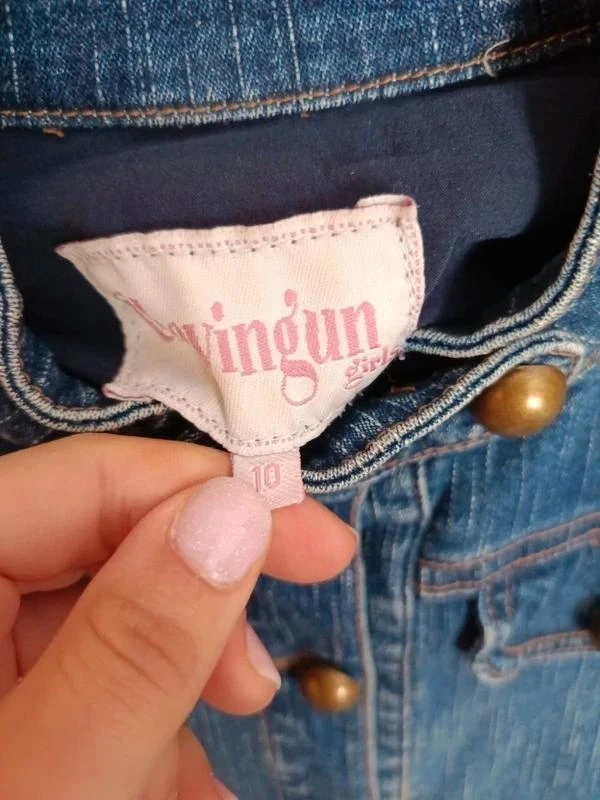 Original Penguin Military Denim Jacket Kid - Size 10 years – photo 2